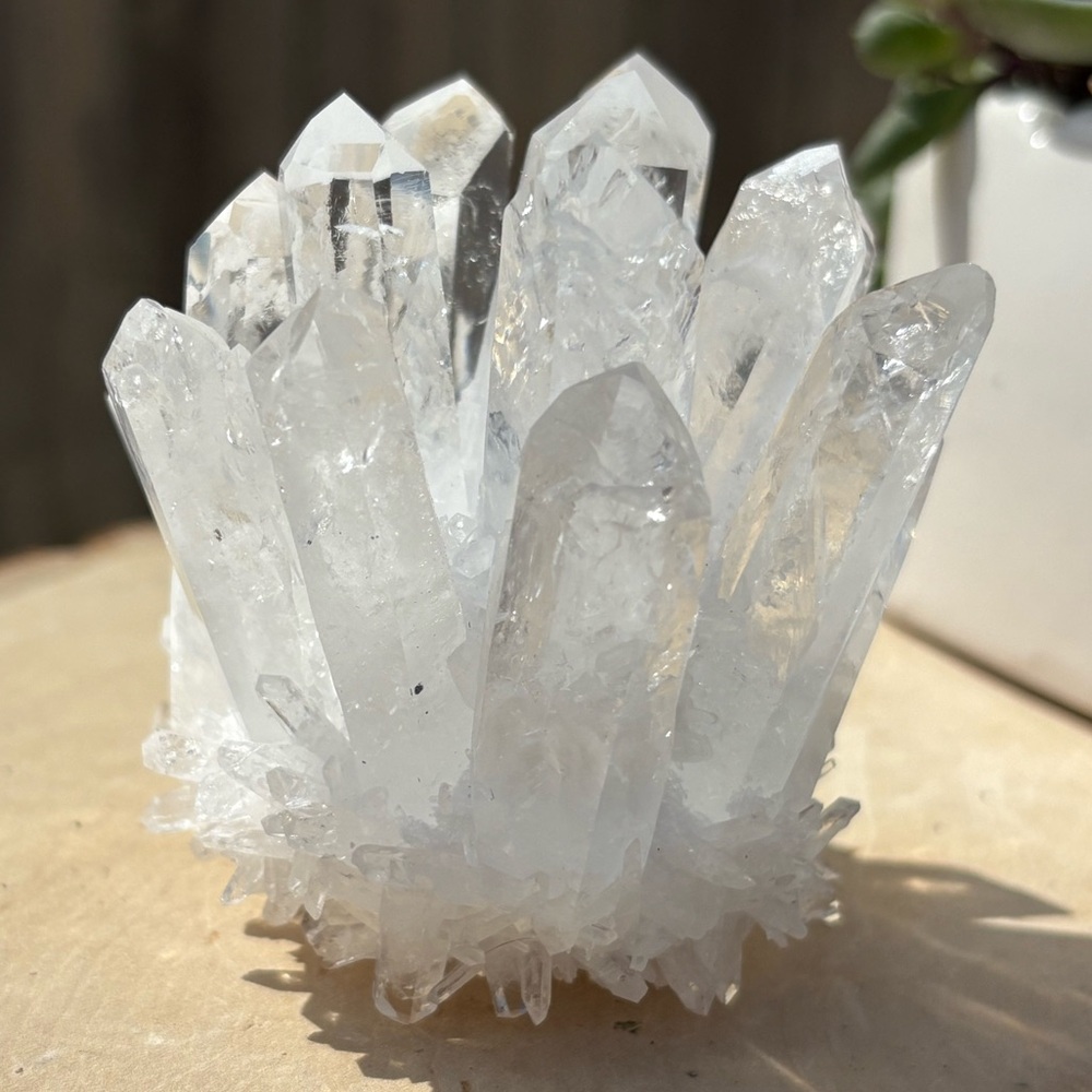 Clear Quartz Crystal Cluster
